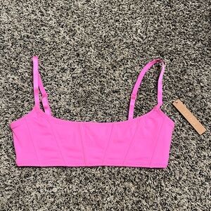 Skims Orchid Corset Swimsuit top Small NWT